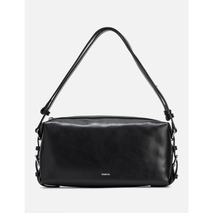 Stand Oil 【 Mushy Square Bag Women Black 】 御徒面子 レディース 黒いこと 黒いこと