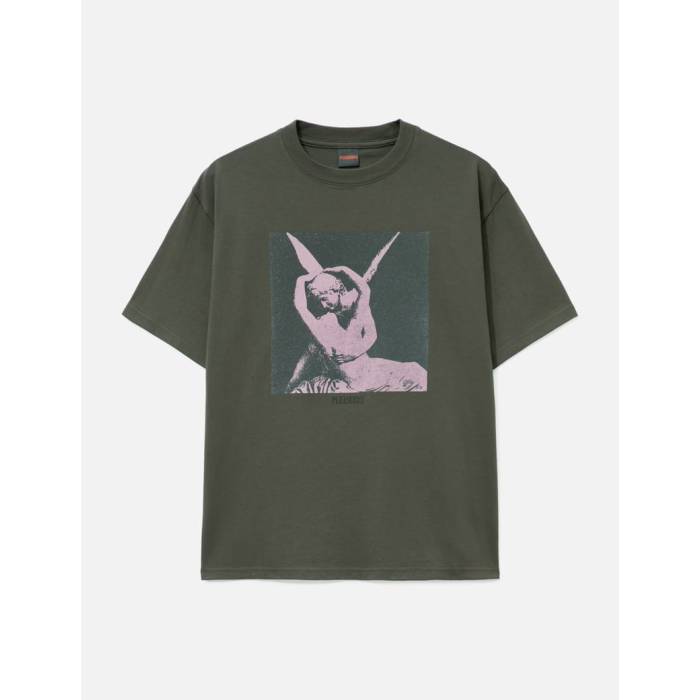 プレジャーズ Pleasures 【 Angel T-Shirt Men Charcoal 】 ティーシャツ メンズ 濃灰色