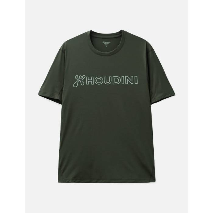 Houdini 【 M\u0027s Pace Air Message T-Shirt Men Green Illusion 】 プルオーバー メンズ green 緑・緑であること