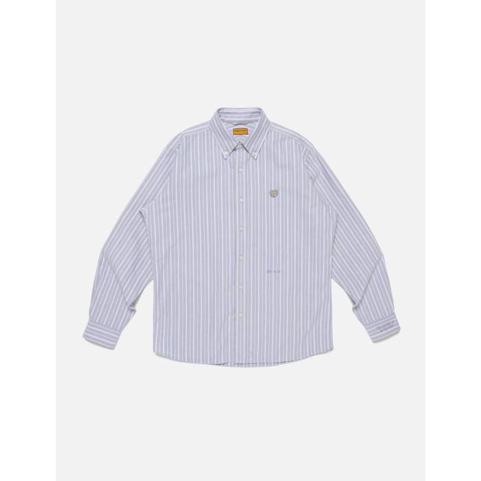 ヒューマンメイド Human Made 【 Stripe Ox B.d Shirt Unisex Blue 】 Stripe ストライプ ユニセックス 青色 ブルー|スニケス