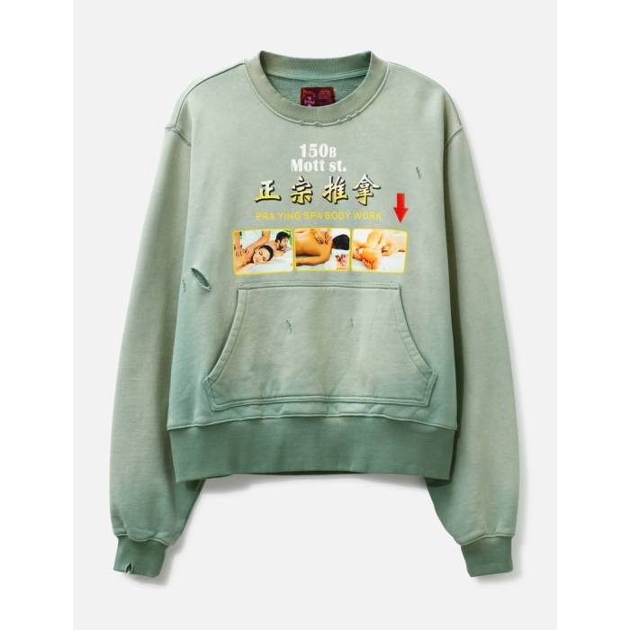 Praying 【 Spa Crewneck Women Green 】 レディース green 緑・緑であること