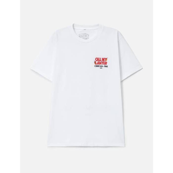 Market 【 X Hot Stuff Call My Lawyer T-Shirt Men White 】 プルオーバー メンズ 白いこと 白いこと
