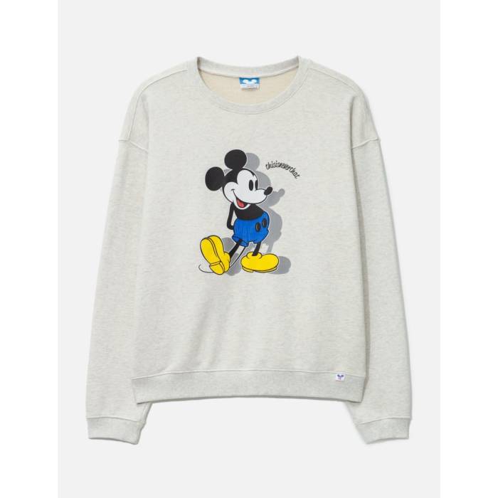 【 Mickey Classic Crewneck Men Heather Gray 】 クラシック メンズ heather ヘザー gray 灰色・グレー・グレイ