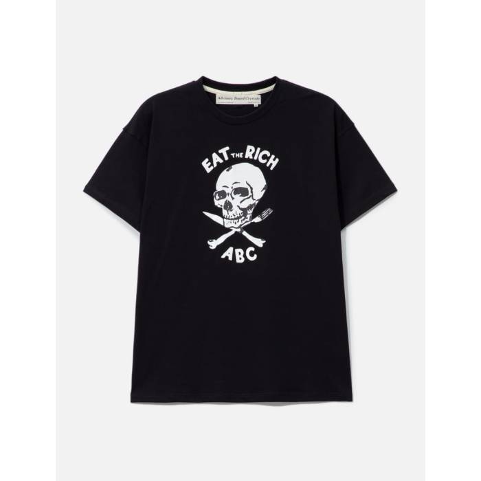 Advisory Board Crystals 【 Abc. Skull Short Sleeve T-Shirt Men Black 】 Sleeve 衣袂 ティーシャツ メンズ 黒いこと 黒いこと