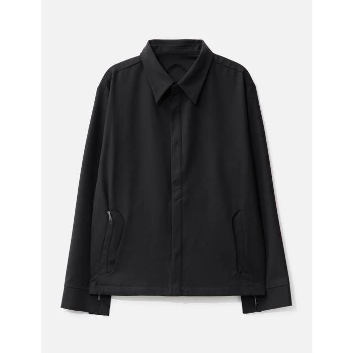 J Eongl I 【 Back Embossed Overshirt Men Black 】 メンズ 黒色 ブラック