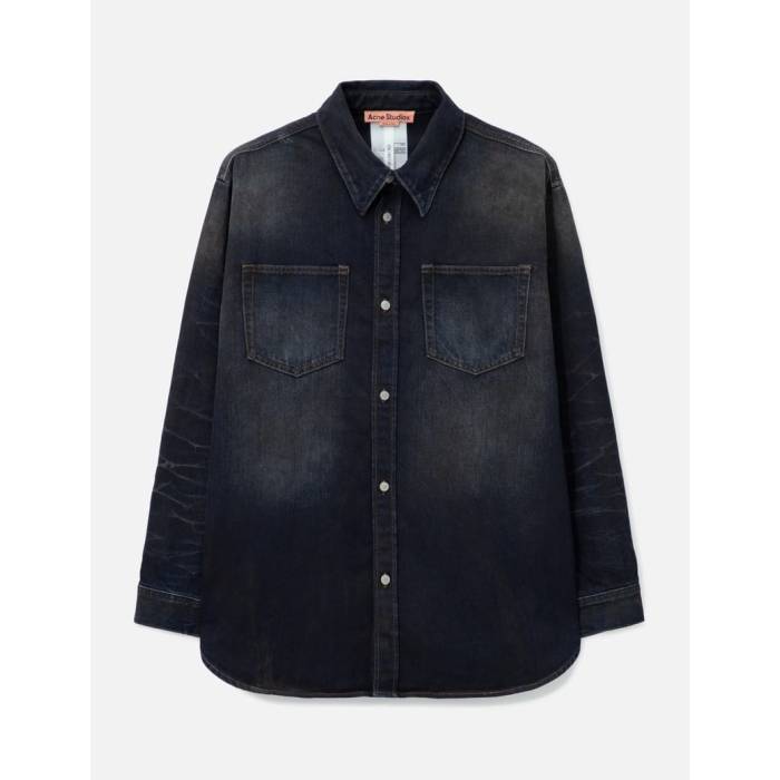 Acne studios ポリエステル&コットン　オーバーサイズシャツ　44 楽天市場】Acne Studios アクネストゥディオズ デニムシャツ BB0516 FN