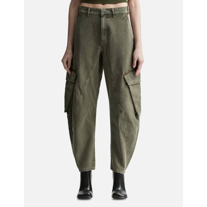 ジェイダブリューアンダーソン Jw Anderson 【 Twisted Cargo Trousers Women Khaki 】 カーゴ レディース カーキ｜スニケス