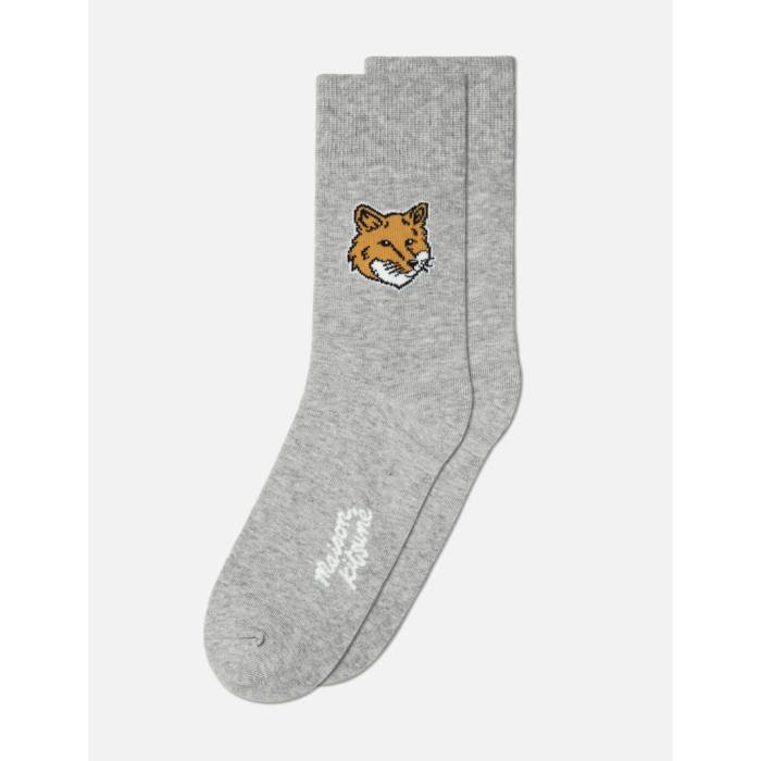 【 Fox Head Socks Women Grey Melange 】 フォックス ソックス・靴下 レディース 灰色 グレー