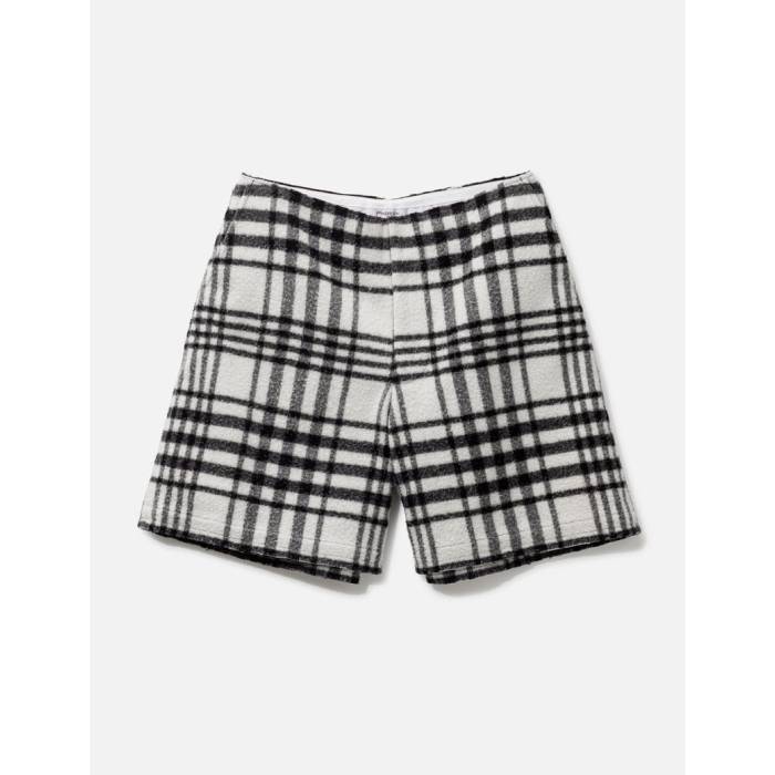ジェイダブリューアンダーソン Jw Anderson 【 Wide Leg Plaid Wool Shorts Women Black 】 ショーツ レディース 黒色 ブラック｜スニケス