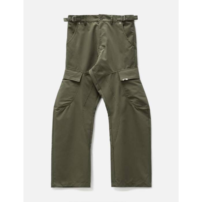 Grailz 【 Curved Cargo Trouser Men Khaki 】 カーゴ メンズ カーキ