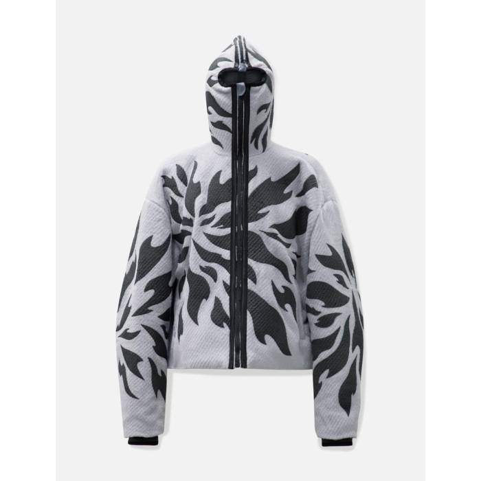 Kusikohc 【 Fragment Fleece Zip-Up Hoodie Men Gray 】 フリース フーディー パーカー メンズ gray 灰色・グレー・グレイ