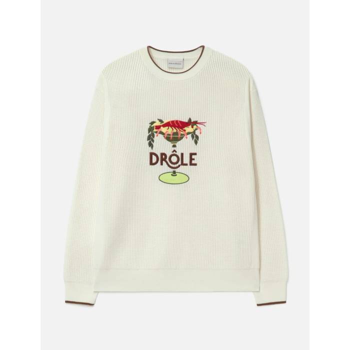 ドロールドムッシュ Drole De Monsieur 【 Maille Lobster Cup Men Off White 】 メンズ 白いこと 白いこと