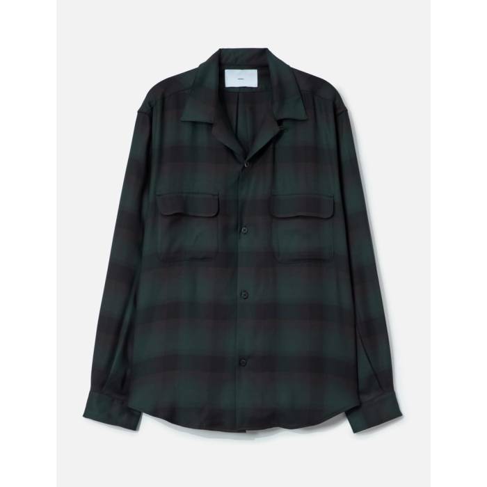 Sugarhill 【 Plaid Open Collor Shirts Men Deep Green 】 シャツ メンズ ディープ green 緑・グリーン