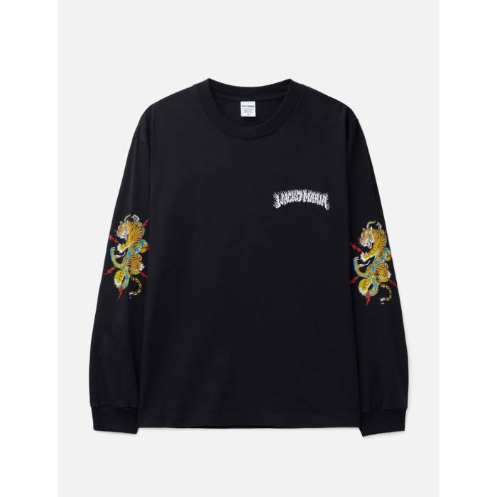 ワコマリア Wacko Maria 【 Tim Lehi / Washed Heavy Weight Long Sleeve T-Shirt Men Black 】 Sleeve スリーブ Tシャツ メンズ 黒色 ブラック｜スニケス 27,740円