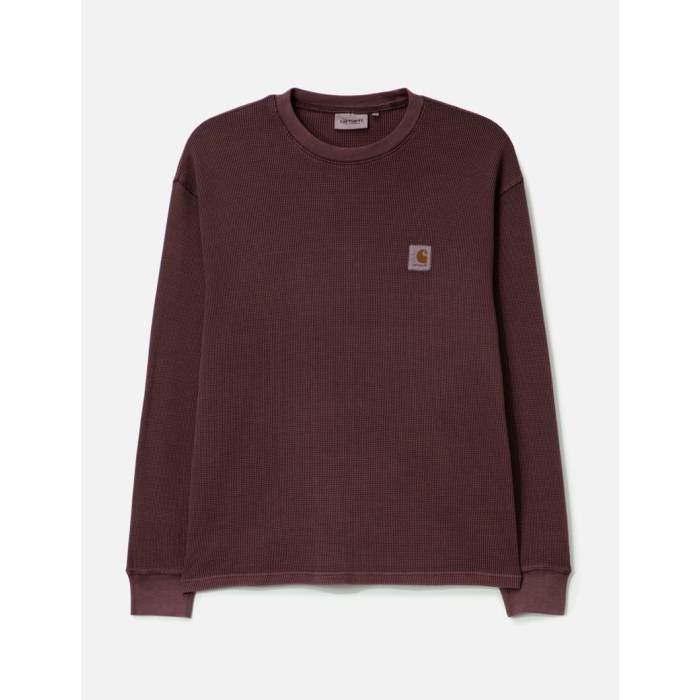 Carhartt Work In Progress 【 Long Sleeve Vista Waffle T-Shirt Men Palisander Garment Dyed 】 Sleeve スリーブ ワッフル Tシャツ メンズ 20,664円
