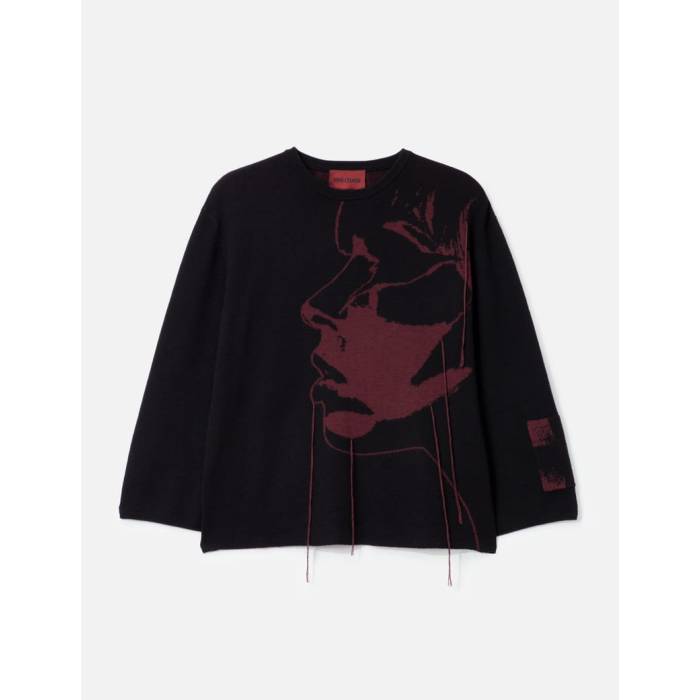 Fine Chaos 【 Kiss Of Death Knit Unisex Black 】 ニット ユニセックス 黒色 ブラック｜スニケス