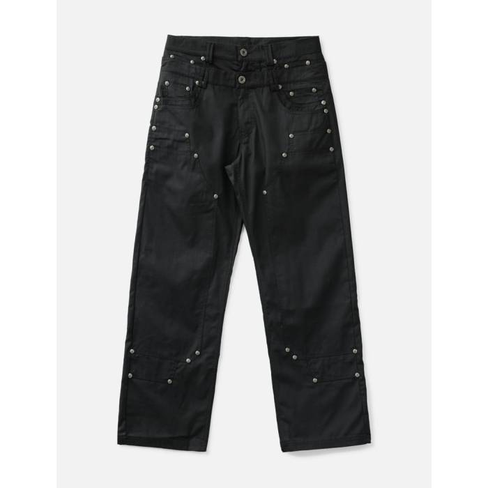 Thought We Friends 【 \"Gideon\"" Double-Layered Workpants Unisex Black 】 ユニ一発やる 黒いこと 黒いこと"