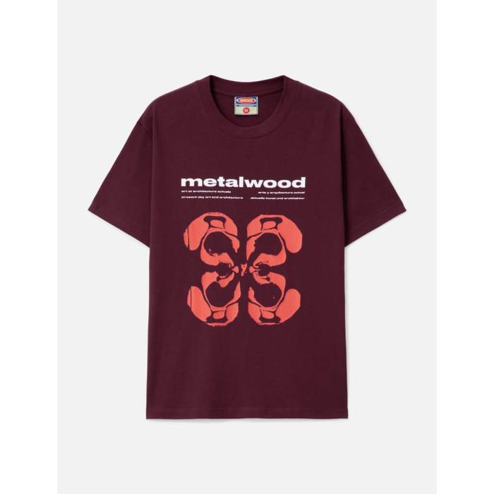 Metalwood Studio 【 Rorschach T-Shirt Men Maroon 】 ティーシャツ メンズ マルーン