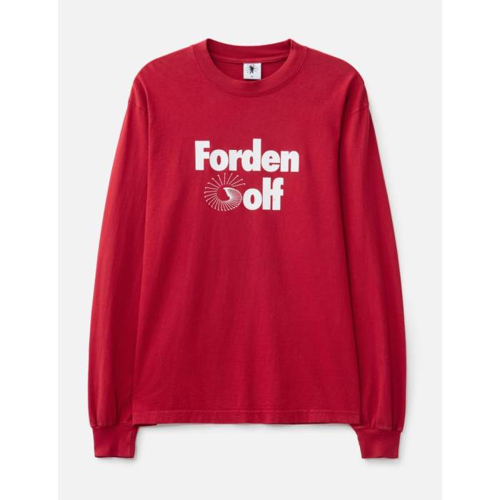 Forden Golf 【 Swinging Golf Long Sleeve T-Shirt Men Red 】 golf ゴルフ Sleeve 捩り プルオーバー メンズ Red 赤・赤いこと