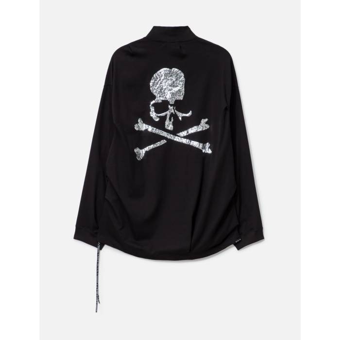 Mastermind Japan 【 Boxy Tuck High Neck Long Sleeve T-Shirt Men Black 】 ご機嫌 Sleeve 衣袂 ティーシャツ メンズ 黒いこと 黒いこと