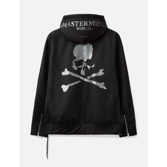 マスターマインドワールド Mastermind World 【 Sheer Layered Zip-Up Boxy Hoodie Men Black 】 フーディー パーカー メンズ 黒いこと 黒いこと パーカー-トップス