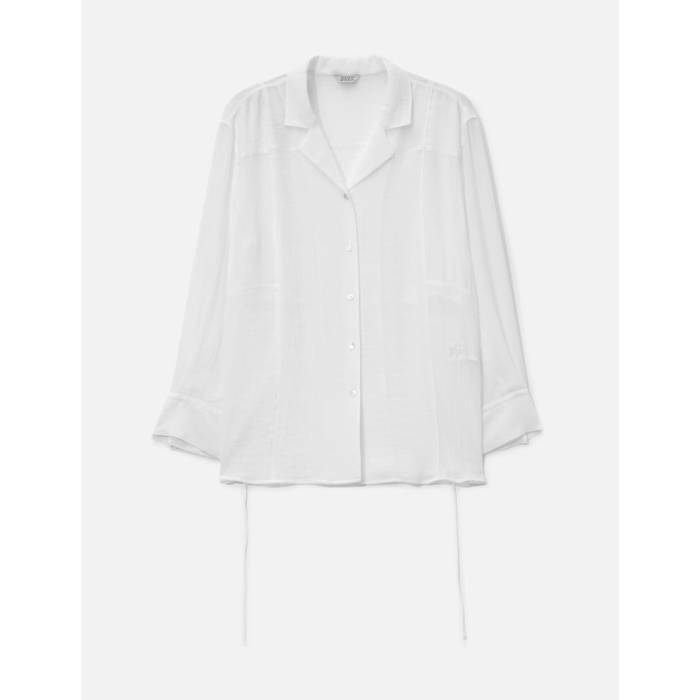 Anggae 【 Multi-Way Apron Long Shirts Women Ivory 】 プルオーバー レディース 象牙色