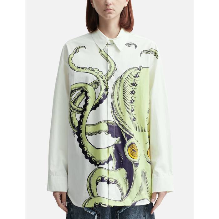 Dhruv Kapoor 【 Engineered Octa Oversized Shirt Unisex White 】 ユニセックス 白色 ホワイト
