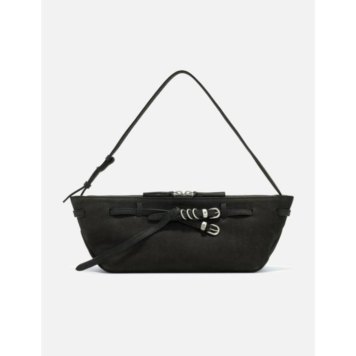 Margesherwood 【 Grandma Used Sling Bag Women Black Nubuck 】 バッグ レディース 黒色 ブラック