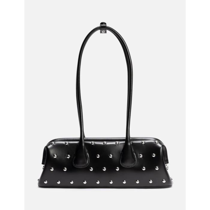 Osoi 【 Boat Wide Mini Women Black Stud 】 レディース 黒色 ブラック