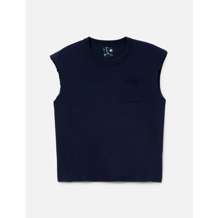 ビズビム Visvim 【 I.c.t Jumbo T-Shirt S/L Men Blue 】 ジャンボ Tシャツ ノースリーブ・スリーブレス メンズ 青色 ブルー
