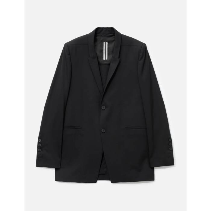 リックオウエンス Rick Owens 【 Concordian Jacket In Paper Wool Men Black 】 Jacket 上衣 メンズ 黒いこと 黒いこと