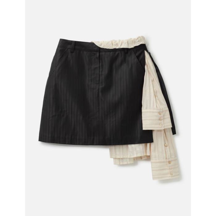 Grace Elwood 【 Peek Out Shirt Skirt Women Black 】 レディース 黒いこと 黒いこと
