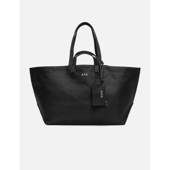 アー・ペー・セー A.p.c. 【 Le Drummer Toile Bag Unisex Black 】 御徒面子 ユニ一発やる 黒いこと 黒いこと