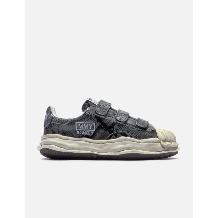 メゾン ミハラヤスヒロ Maison Mihara Yasuhiro 【 "Blakey" Og Sole Python Printed Leather Low-Top Sneaker Women Gray 】 レザー 靴 スニーカー レディース gray 灰色・グレー・グレイ|スニケス
