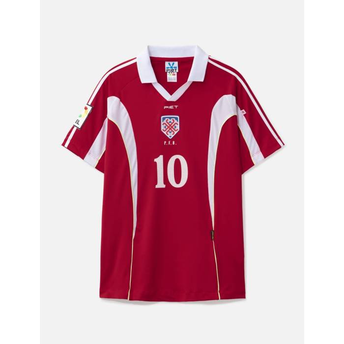 Piet 【 F.c. Short Sleeve Jersey Men Red 】 Sleeve スリーブ ジャージ メンズ Red 赤・レッド|スニケス