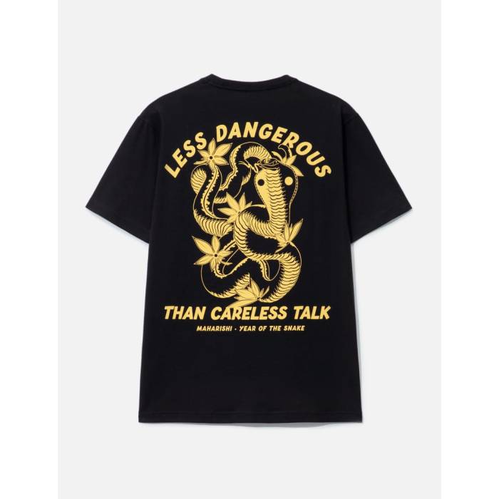 マハリシ Maharishi 【 Less Dangerous T-Shirt Men Black 】 Tシャツ メンズ 黒色 ブラック