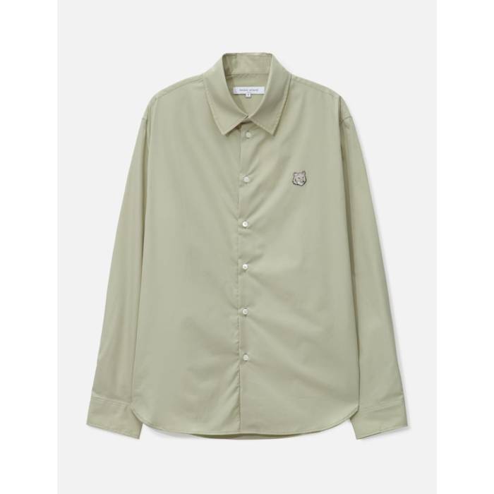 【 Bold Fox Head Relaxed Shirt Men Ash Tree 】 フォックス メンズ