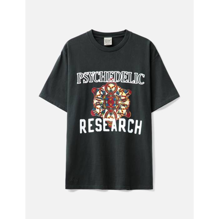 Crtfd 【 Psychedelic Research T-Shirt Men Vintage Black 】 Tシャツ メンズ vintage ビンテージ・ヴィンテージ 黒色 ブラック