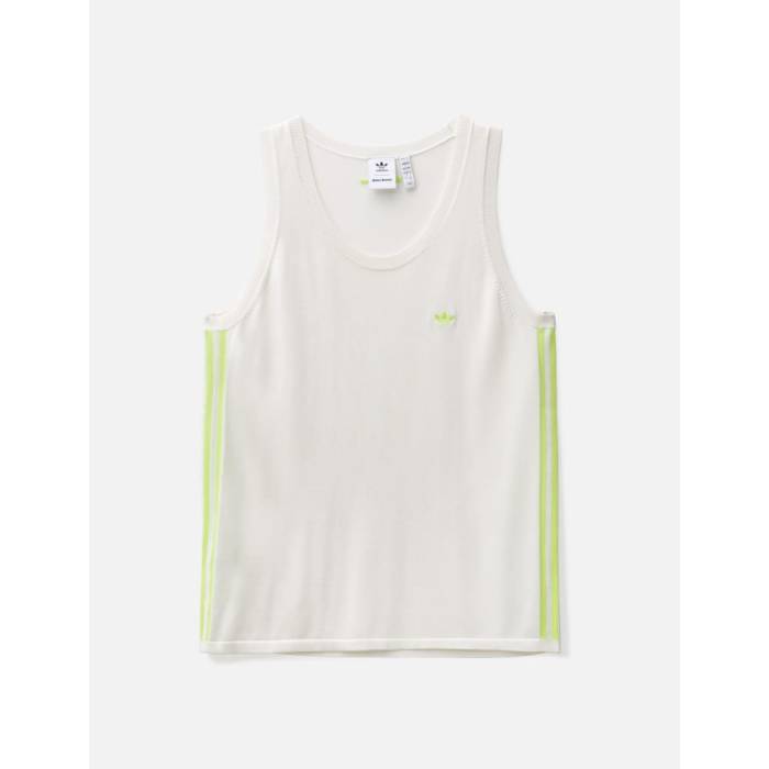 アディダス Adidas Originals 【 Wales Bonner Knit Vest Unisex Chalk White / Semi Frozen Yellow 】 編み物 より良い ユニ一発やる 白いこと 白いこと yellow 黄味がかった・黄色