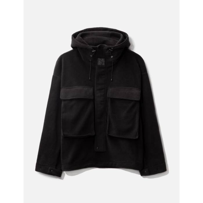 Stripes For Creative 【 Fleece Hoodie Jacket Men Black 】 フリース フーディー パーカー Jacket 上衣 メンズ 黒いこと 黒いこと