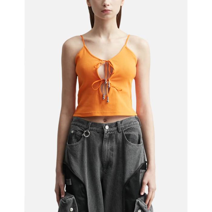 Private Policy 【 Bow Knots Tank Top Women Orange 】 タンクトップ レディース orange 橙・オレンジ