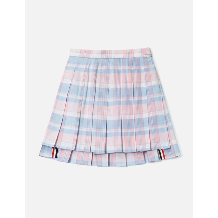 トム 赤銅色 Thom Browne 【 Madras Skirt Women Multicolor 】 レディース