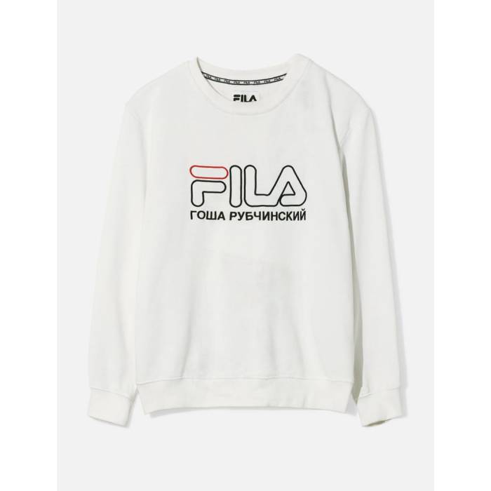 Gosha Rubchinskiy 【 Fila Sweatshirt Men White 】 フィラ 汗水 調教師 メンズ 白いこと 白いこと