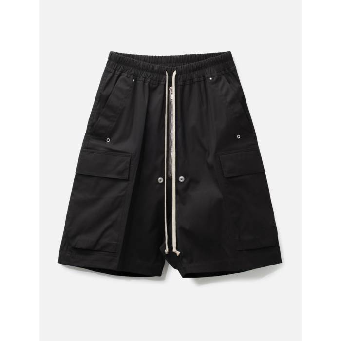 リックオウエンス Rick Owens 【 Cargobela Shorts Men 09 Black 】 ショーツ メンズ 黒色 ブラック