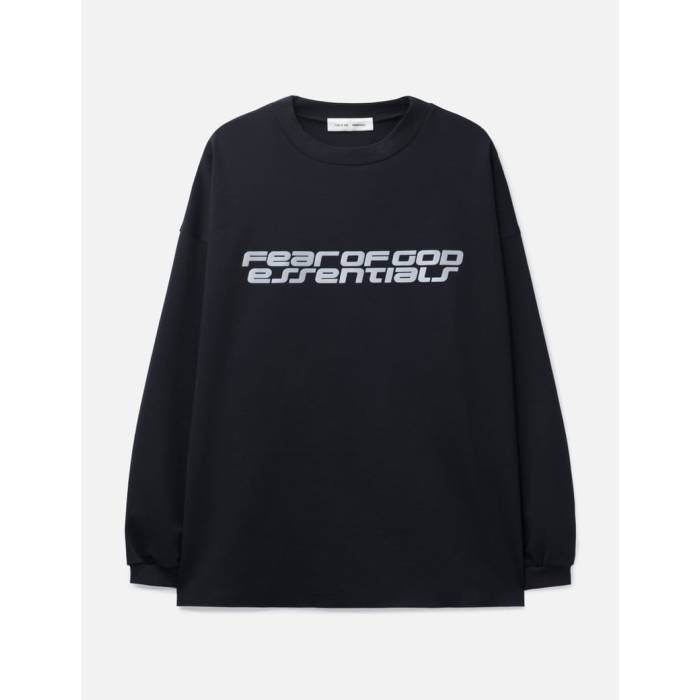 Fear Of God Essentials 【 Ponte 90S Long Sleeve T-Shirt Men Vintage Black 】 Sleeve スリーブ Tシャツ メンズ vintage ビンテージ・ヴィンテージ 黒色 ブラック
