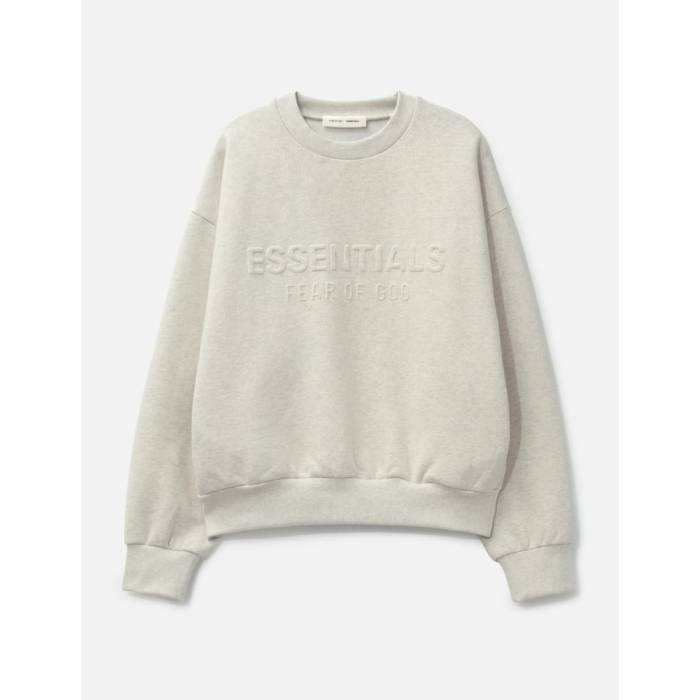 Fear Of God Essentials 【 Classic Crewneck Sweatshirt Men Oatmeal Heather 】 古典派音楽 汗水 調教師 メンズ heather ギョリュウモドキ
