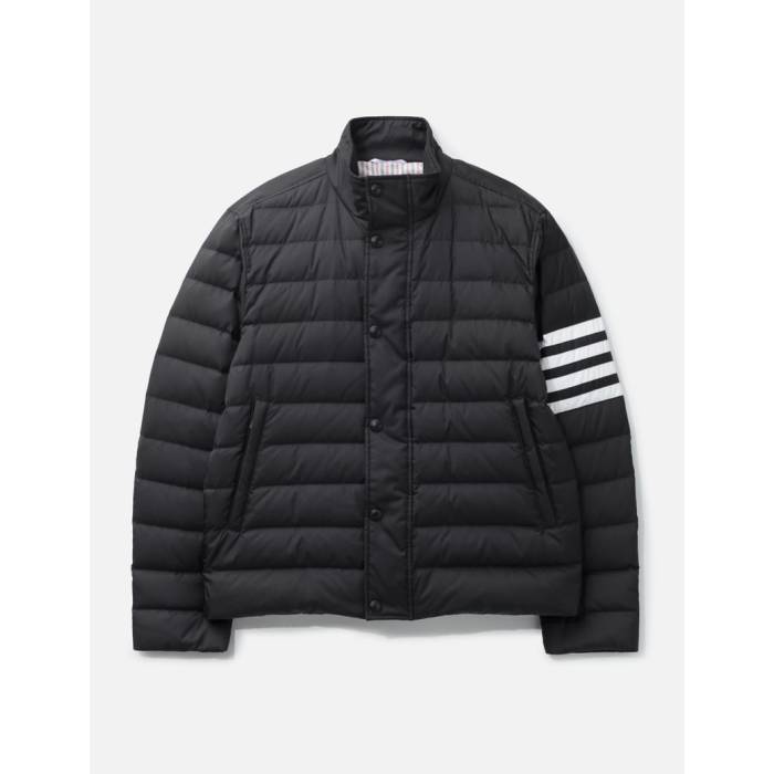 トム 赤銅色 Thom Browne 【 Down Filled 4-Bar Jacket Men Black 】 落ちこむ Jacket 上衣 メンズ 黒いこと 黒いこと