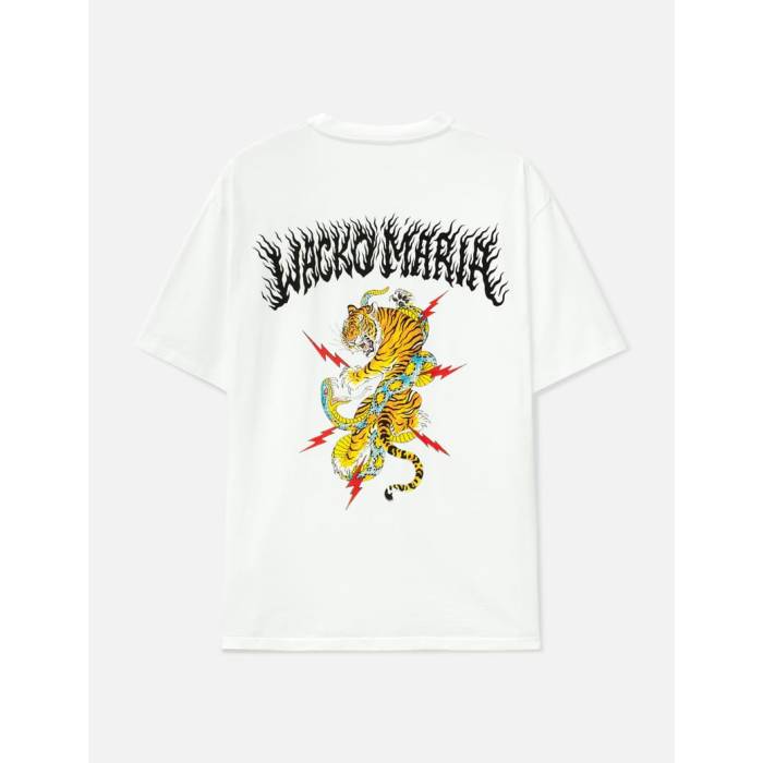 ワコマリア Wacko Maria 【 Tim Lehi / Washed Heavy Weight T-Shirt Men White 】 Tシャツ メンズ 白色 ホワイト