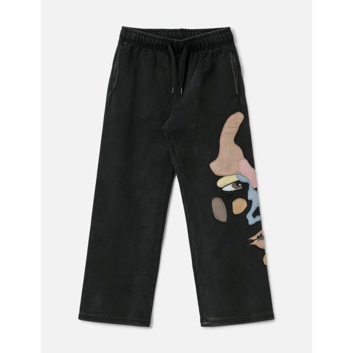 Kidsuper 【 Side Eye Face Sweats Men Black 】 メンズ 黒いこと 黒いこと