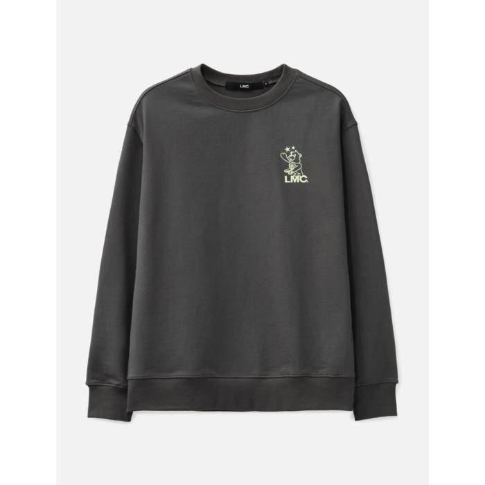 Lmc 【 Telescope Bear Sweatshirt Men Charcoal 】 汗水 調教師 メンズ 濃灰色